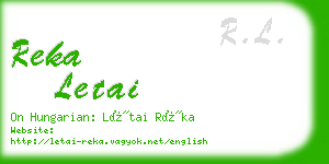 reka letai business card